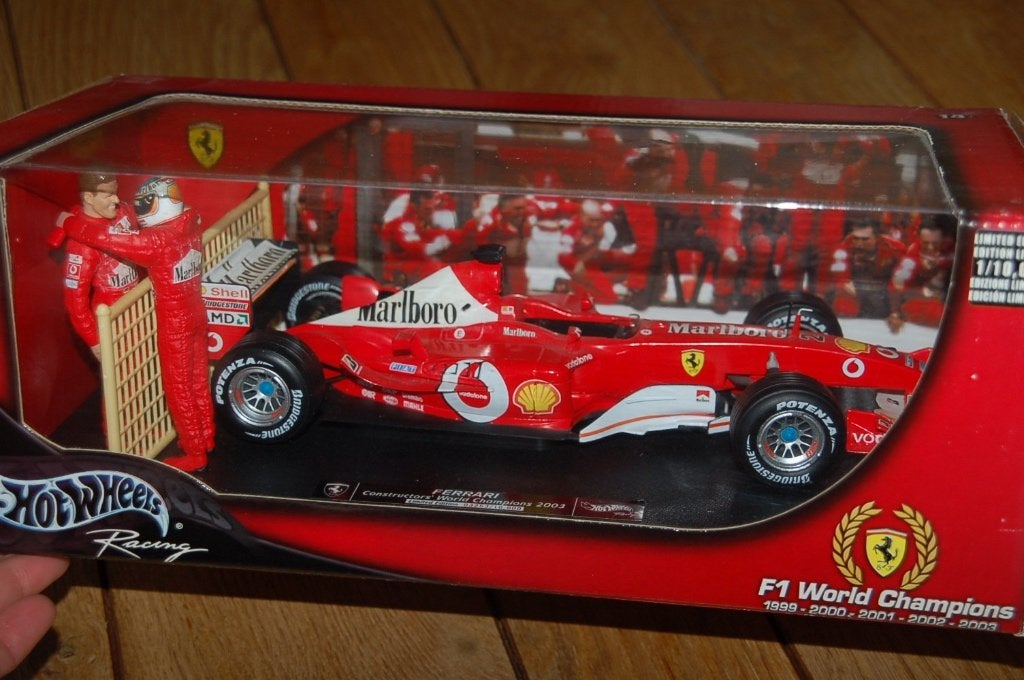 FERRARI F1 2003 CONSTRUCTOR CHAMPION Marlboro Hotwheels WRH, Verzenden, Zo goed als nieuw, Auto, Hot Wheels
