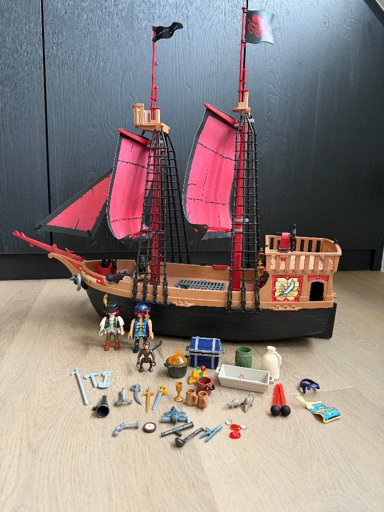 Playmobil Pirates 70411 Piratenschip, Kinderen en Baby's, Speelgoed | Playmobil, Ophalen of Verzenden, Gebruikt, Pirates, Boot/Schip