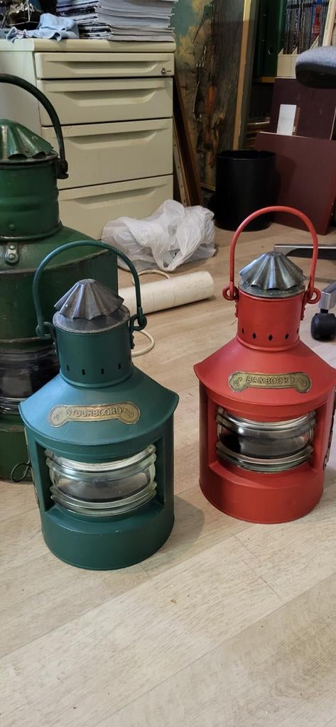 4 unieke scheepslichten / lampen, Ophalen
