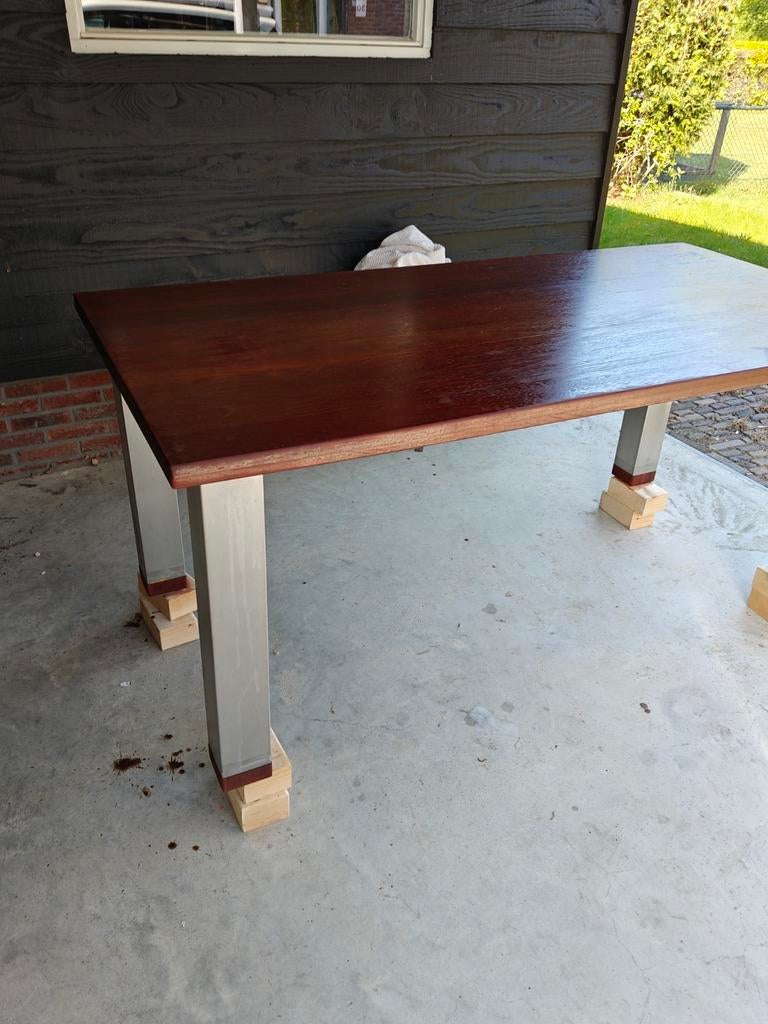Mooie hardhouten Jacarinda tafel 90x180x75, Huis en Inrichting, Tafels | Eettafels, Ophalen, 50 tot 100 cm, Zo goed als nieuw