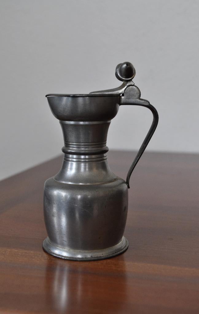 Oude Kan Tin Engeltjestin 13 cm, Antiek en Kunst, Ophalen of Verzenden