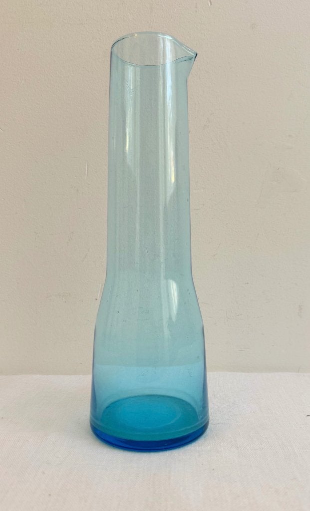 Iittala decanteerkaraf - wijn/waterkaraf - turquoise - 1L, Ophalen of Verzenden, Overige merken, Glas, Overige typen
