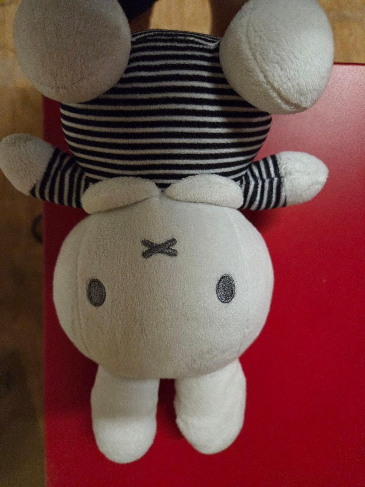 Nijntje knuffel zwart wit gestreept, Gebruikt, Overige merken, Konijn, Ophalen of Verzenden