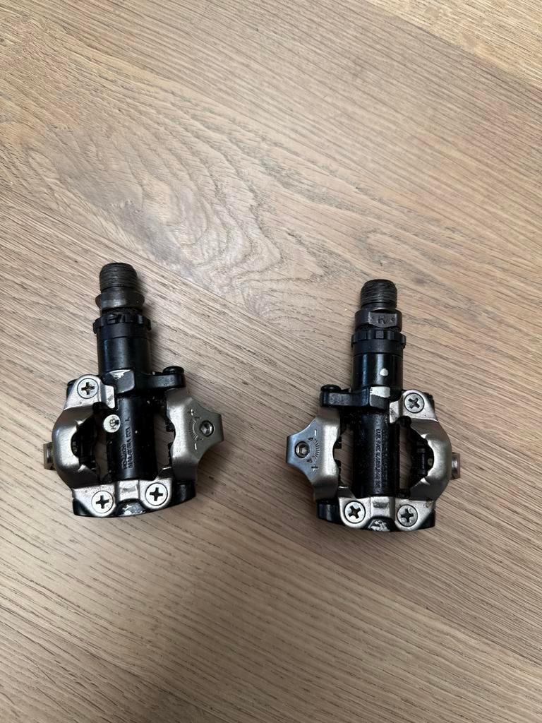 Shimano M520 MTB SPD Pedalen mountainbike, Crankstel of Pedalen, Overige materialen, Ophalen of Verzenden, Zo goed als nieuw