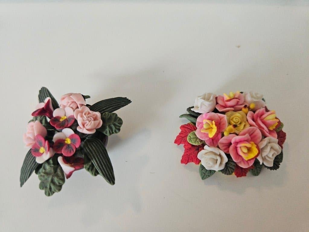 Miniatuur bloemstukjes - Handgemaakt, Ophalen of Verzenden, Zo goed als nieuw, 1:144 of kleiner