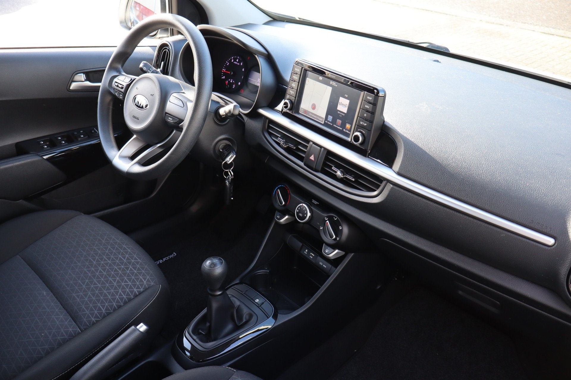 Kia Picanto 1.0 CVVT ComfortPlusLine Navigator Apple carplay, Auto's, Voorwielaandrijving, 12 maanden, Stof, Gebruikt