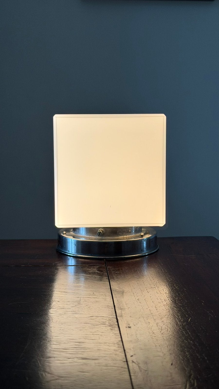 Vintage lamp hanglamp plafondlamp plafonniére Gispen, Gebruikt, Overige typen, Glas, E27 (groot)