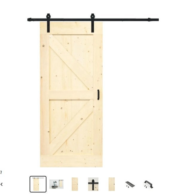 Barndoor schuifdeur met dubbel soft-close systeem, Ophalen, Binnendeur, Zo goed als nieuw, Schuifdeur