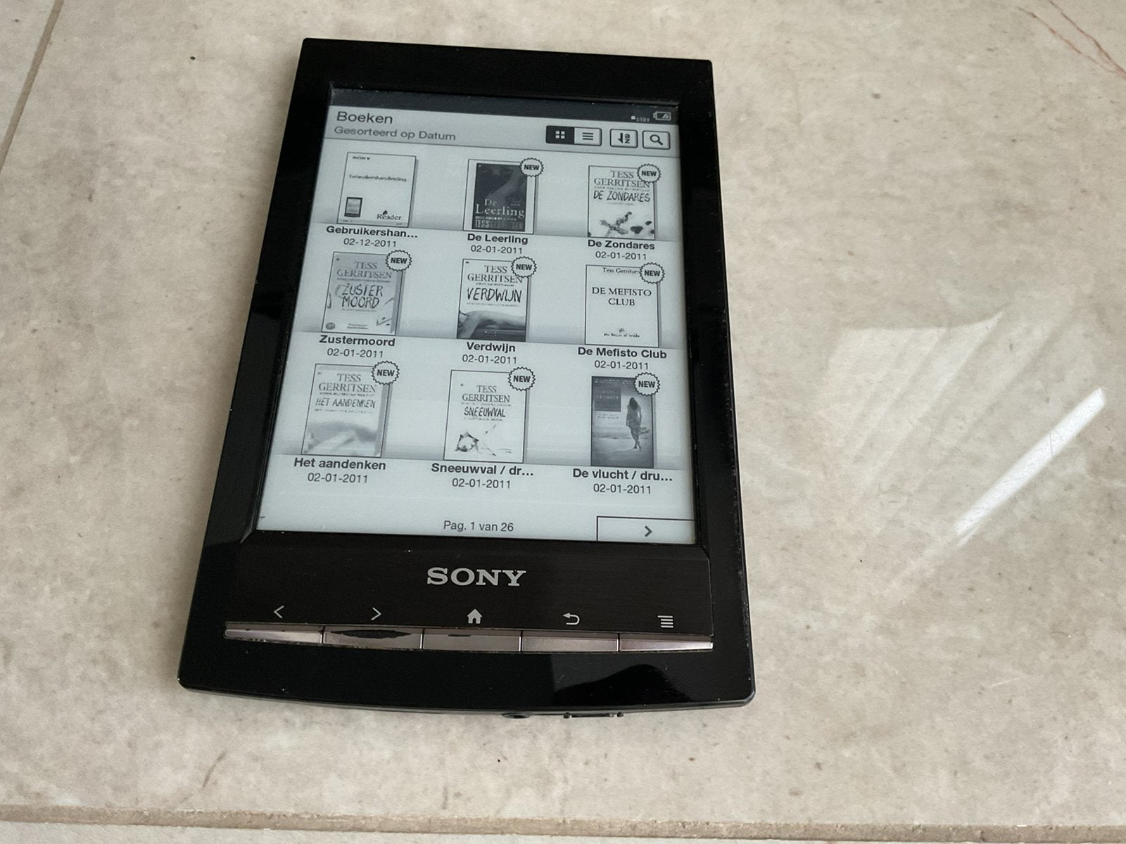 💥💥 Sony E‑Reader PRS‑T1 met 200+ Nederlandse boeken 💥💥, Ophalen of Verzenden, Zo goed als nieuw, Touchscreen