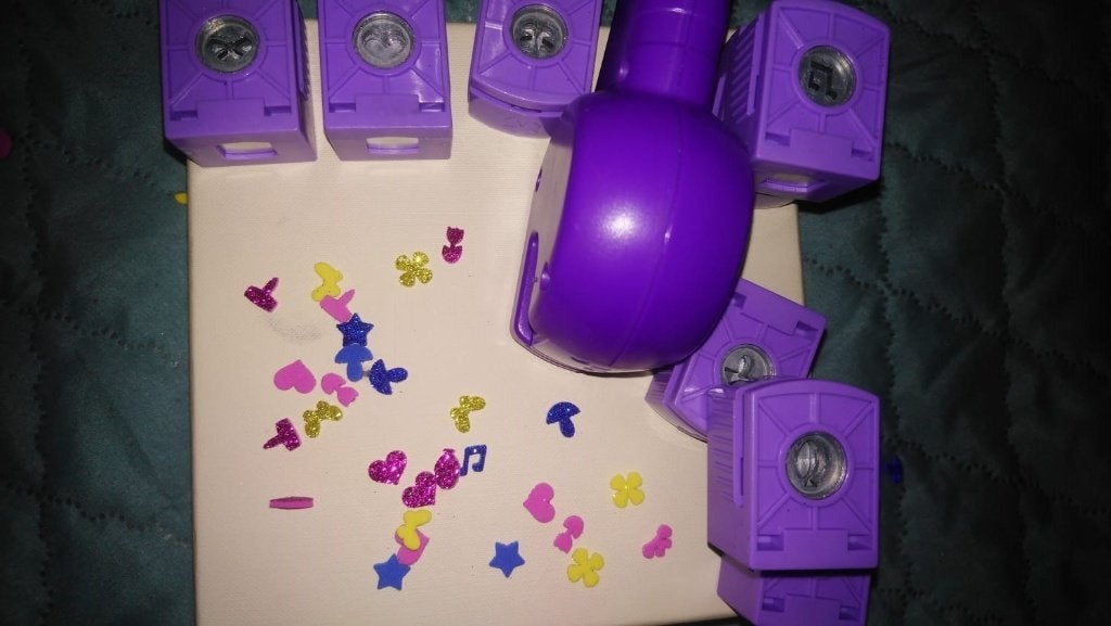 Complete kaarten vormenperforator set met tang en 10 ponsen, Ophalen of Verzenden, Zo goed als nieuw, Overige thema's, Blanco kaart of Basiskaart