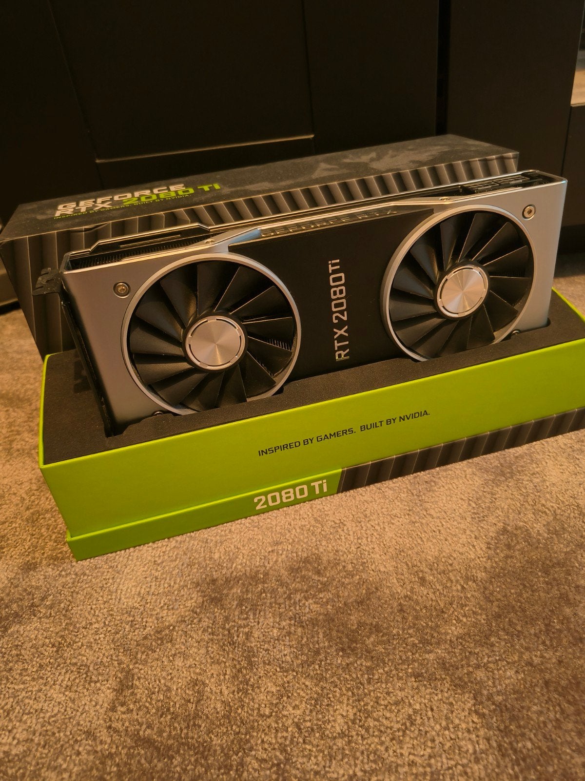 Nvidia RTX 2080TI founders edition, Computers en Software, Videokaarten, GDDR6, PCI-Express 4, Ophalen of Verzenden, Zo goed als nieuw