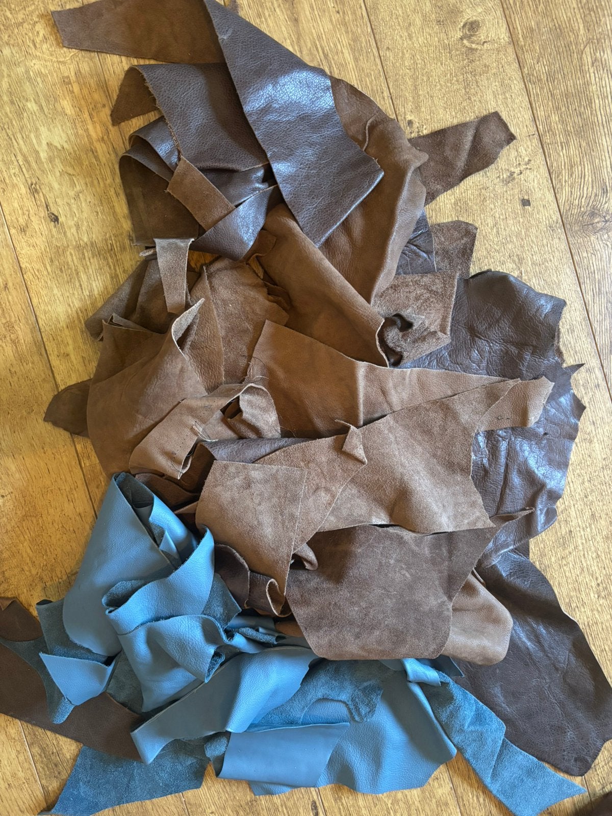 Lapjes leer, Ophalen, Overige kleuren, Leer of Kunstleer, Zo goed als nieuw