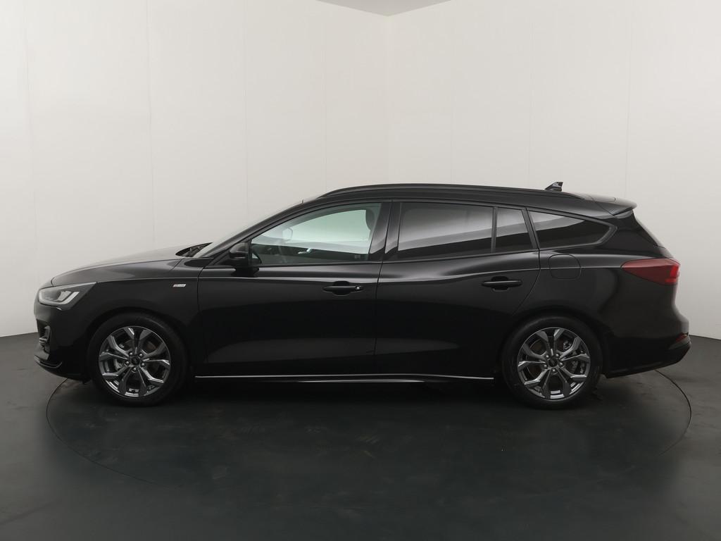 Ford FOCUS Wagon Ecoboost Hybrid 155 pk ST-line | Winter Pac, Stof, Gebruikt, 1404 kg, Zwart