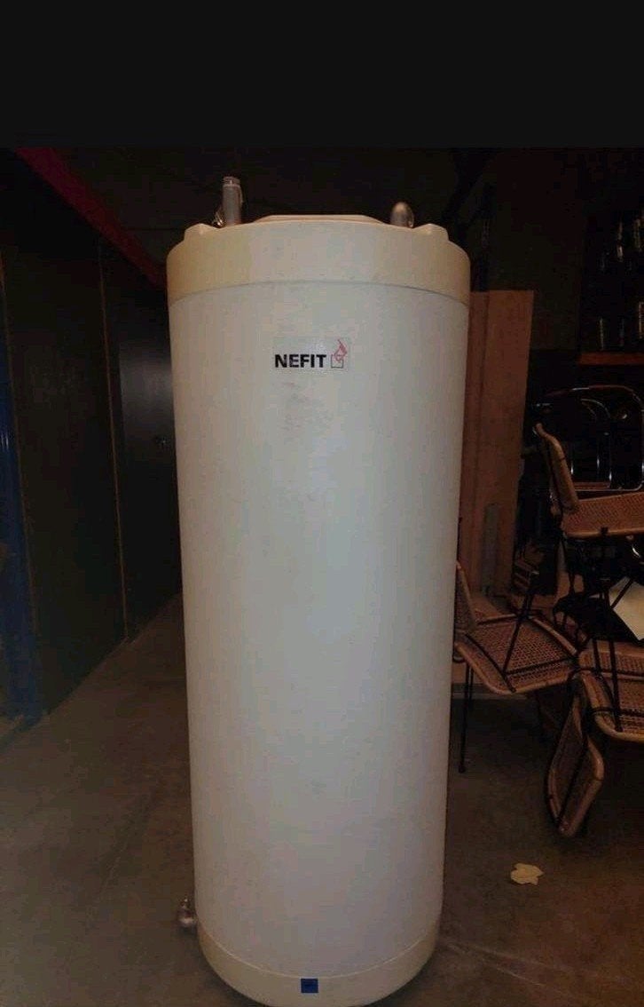 300 liter Nefit boilervat met spiraal, Ophalen, Gebruikt, Hoog rendement (Hr), 60 tot 150 cm