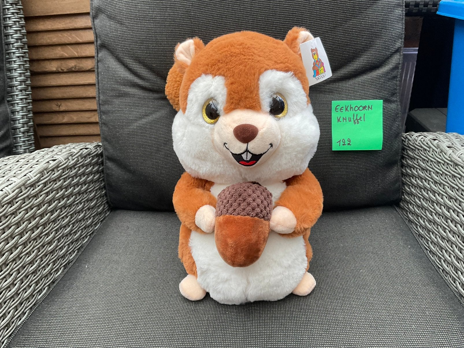 Nieuwe Jafri Toys knuffel Eekhoorn 30x30cm, Ophalen, Nieuw