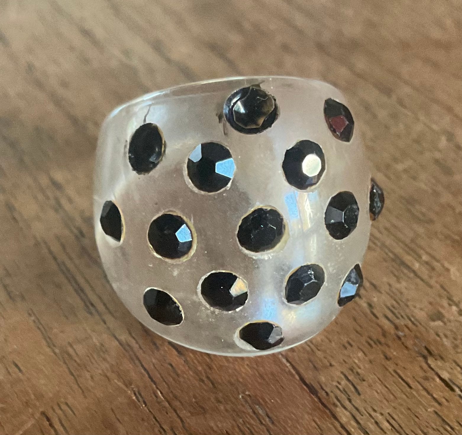 Ring maat 18, Sieraden, Tassen en Uiterlijk, Ringen, 18 tot 19, Kunststof, Ophalen of Verzenden, Zo goed als nieuw