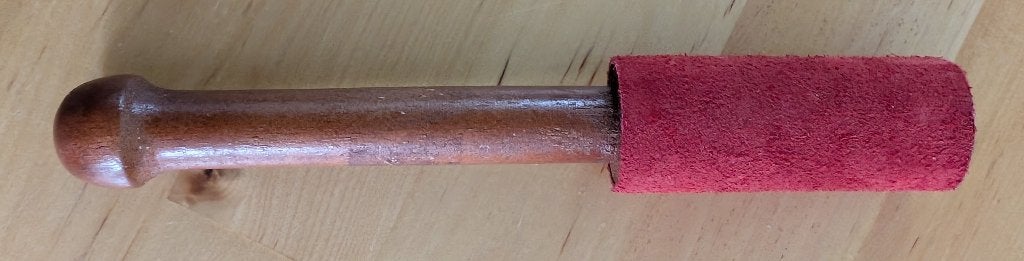 Hout met vilt klopper voor klankschaal 16cm, Ophalen, Gebruikt, Overige soorten