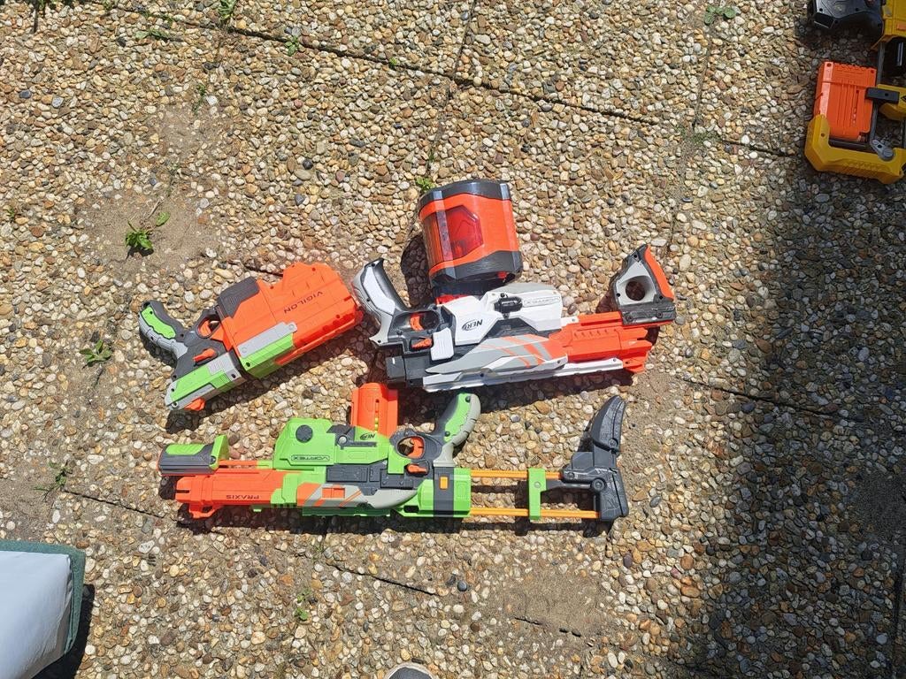 Nerf geweren - set van 3, Ophalen of Verzenden, Gebruikt, Jongen of Meisje