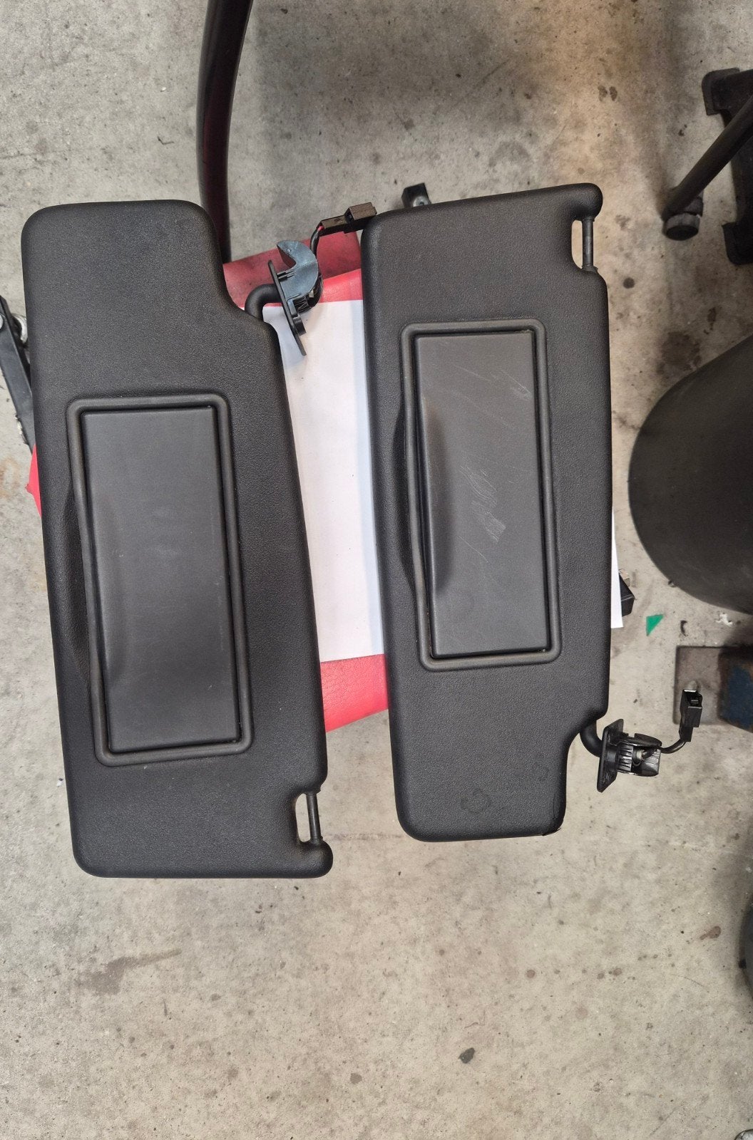 Zwarte zonnekleppen met verlichting voor Golf 3, Auto-onderdelen, Ophalen of Verzenden, Gebruikt, Volkswagen