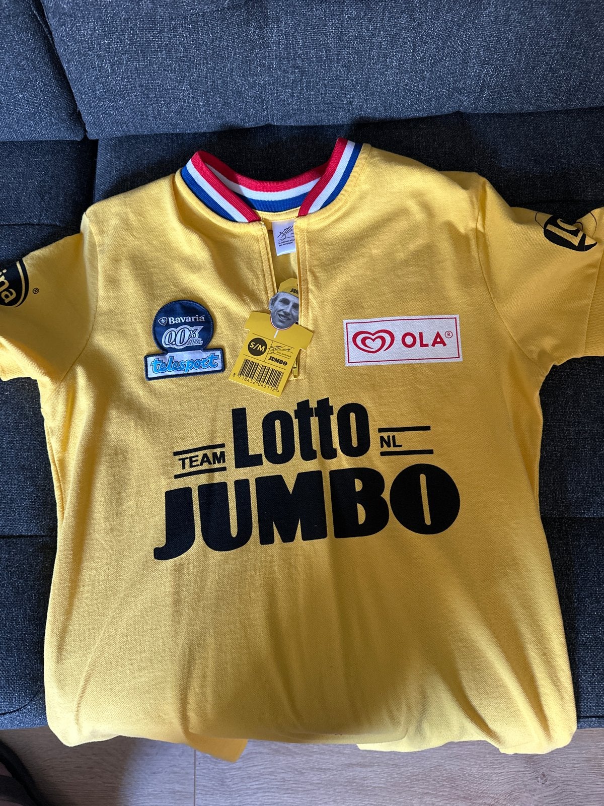 Team Jumbo-Visma fietsshirt - Maat S/M, Ophalen, Nieuw, Maat 46 (S) of kleiner, Geel