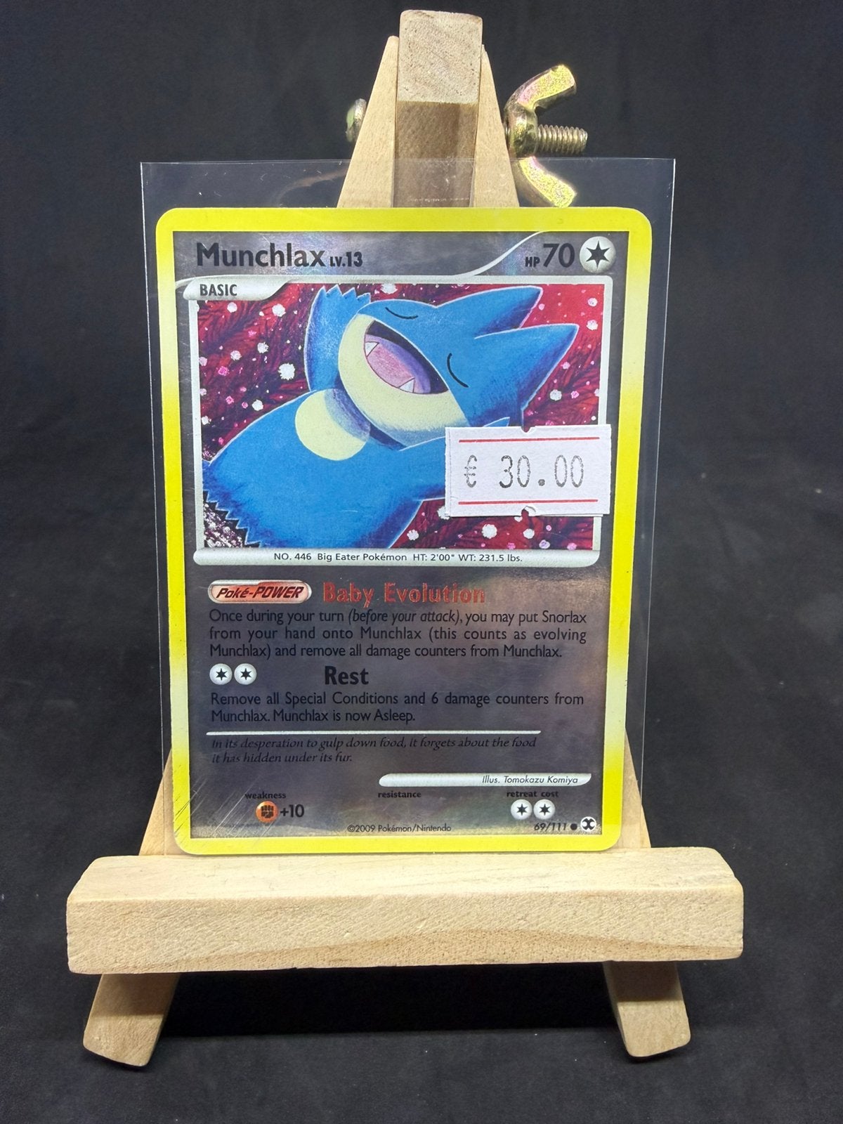 Munchlax lv.13 69/111 reverse holo lp/lp, Ophalen of Verzenden, Zo goed als nieuw