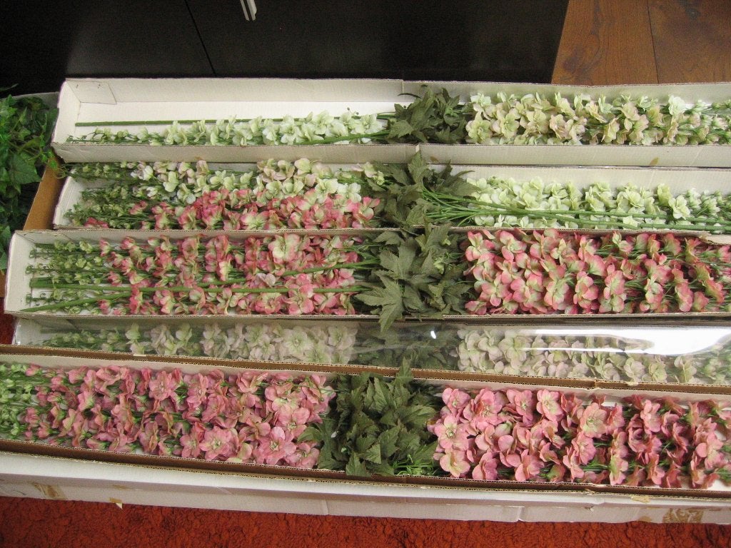 Partij zijden bloemen om boeketten te maken, Kunstbloem, Ophalen of Verzenden, Overige merken, Meerkleurig