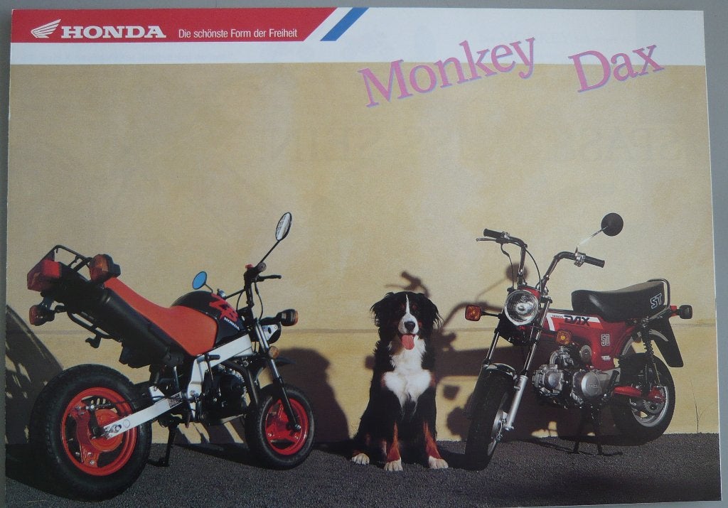 Honda Dax AB23 Honda ZB Monkey folder brochure, Ophalen of Verzenden, Zo goed als nieuw