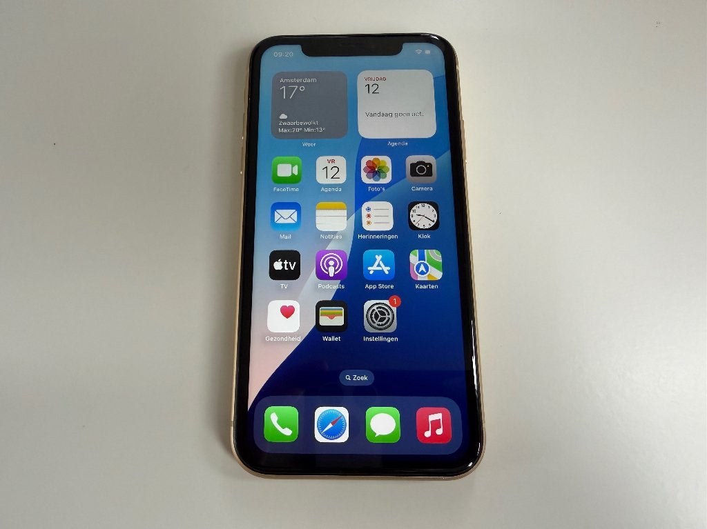 iPhone Xr (64 GB, geel), Ophalen of Verzenden, Zo goed als nieuw, Geel, 64 GB