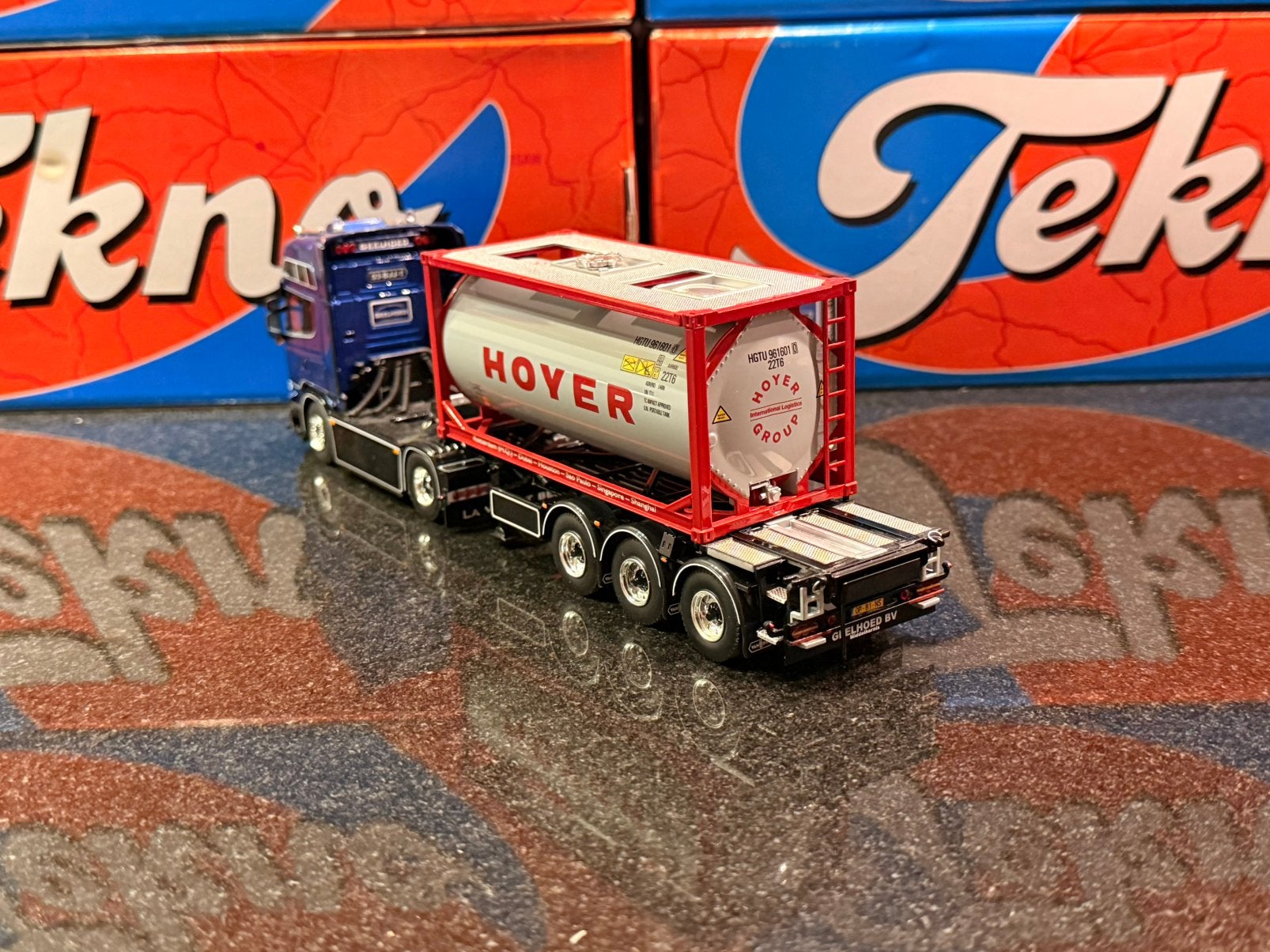 WSI - Scania topline Geelhoed, Verzenden, Zo goed als nieuw, Bus of Vrachtwagen, Wsi