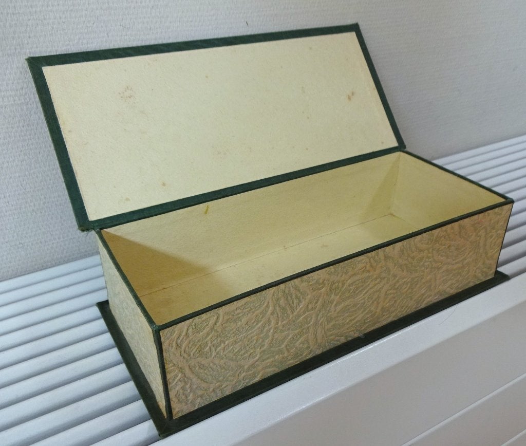 Jaren '30 kartonnen handschoenendoos, Ophalen of Verzenden