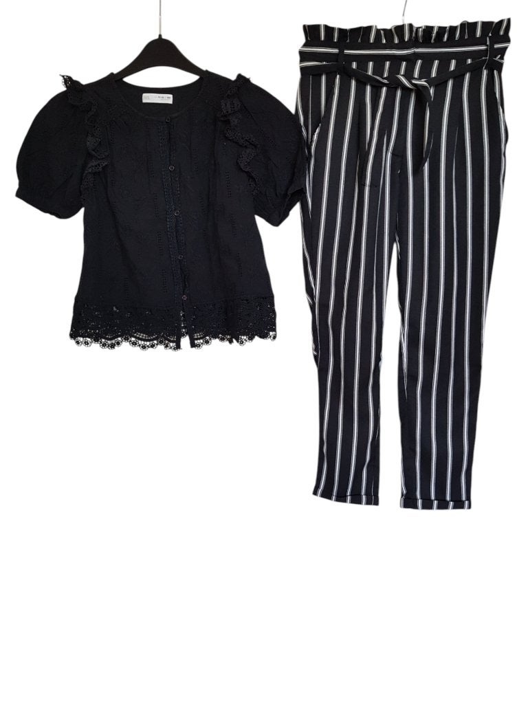 Prachtig zwart ZARA blousje maat 152., Kinderen en Baby's, Kinderkleding | Maat 152, Overhemd of Blouse, Zo goed als nieuw, Zara