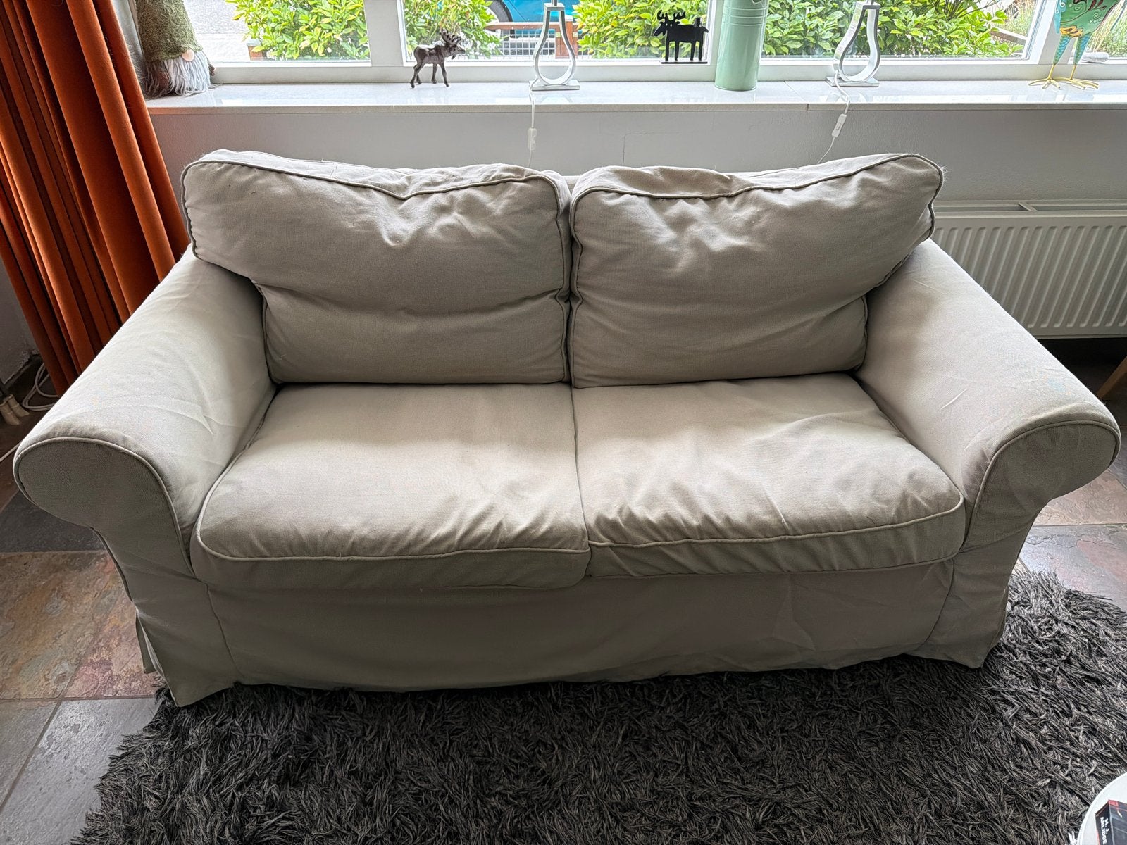 Ikea ektorp 2-zitsbank - hoes beschadigd, Ophalen, Gebruikt, 150 tot 200 cm, Tweepersoons