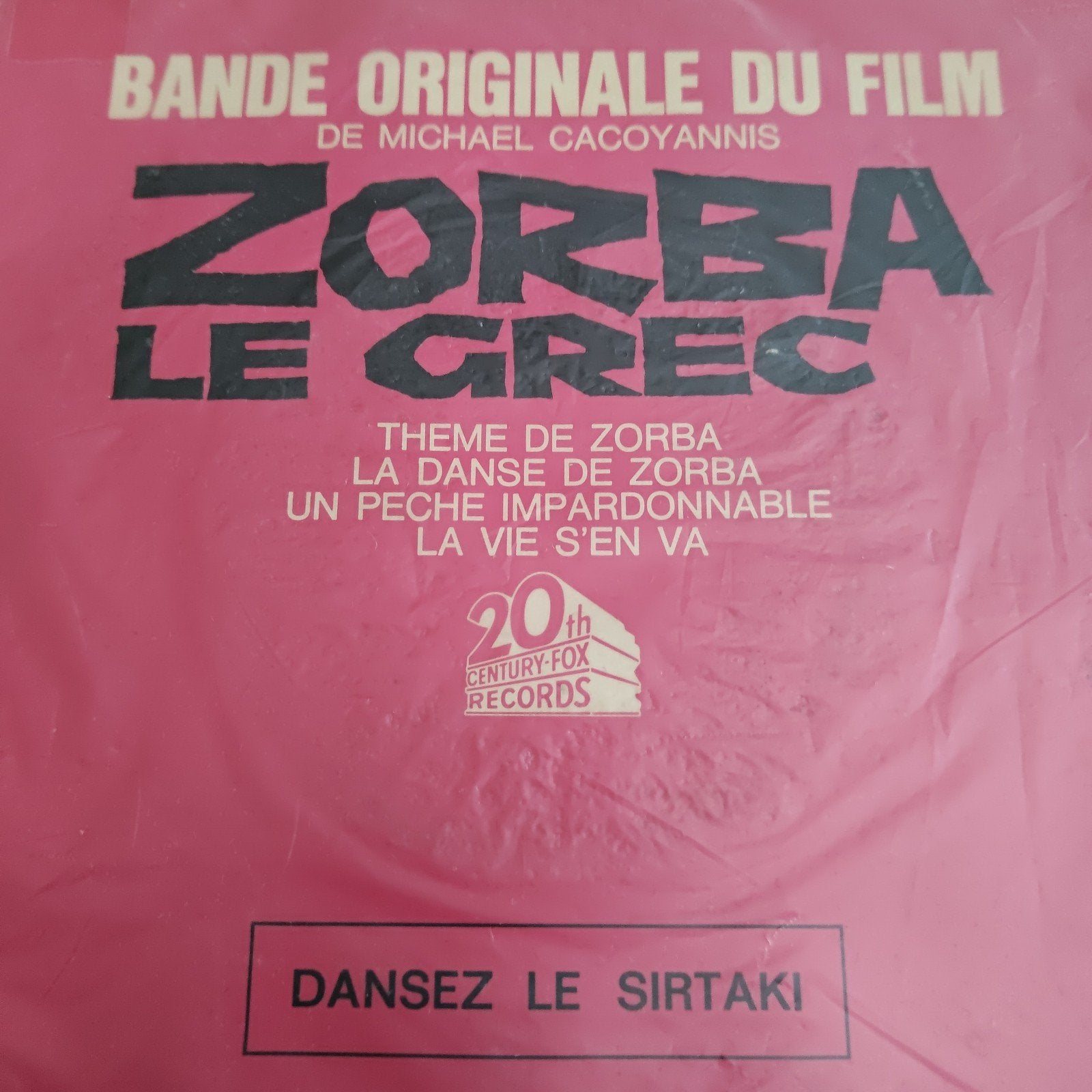 Zorba Le Grec - Bande Originale du Film (Soundtrack), Ophalen of Verzenden, Gebruikt, 7 inch