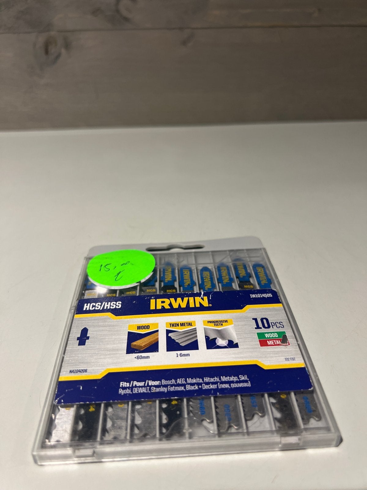 IRWIN Decoupeerzaagbladen HCS/HSS 10-delige set, N, N, Nieuw, Ophalen of Verzenden