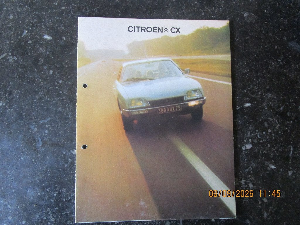 folder citroen CX, Ophalen of Verzenden, Citroën, Onbekend, Gelezen