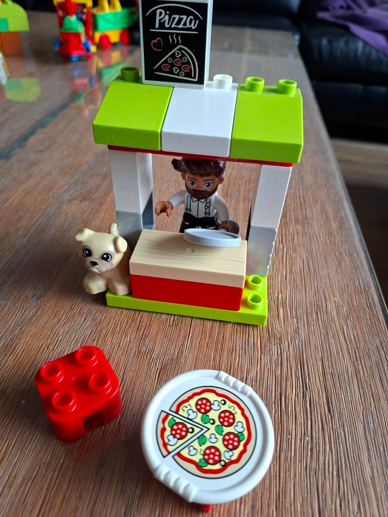 Duplo pizzakraam 10927, Ophalen, Zo goed als nieuw, Duplo