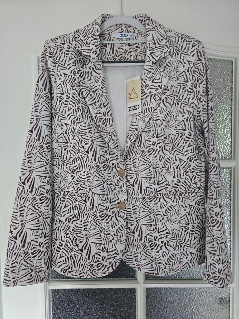 Nieuwe blazer maicazz zizo xl bruin offwhite, Ophalen of Verzenden, Nieuw, Maat 46/48 (XL) of groter, Bruin