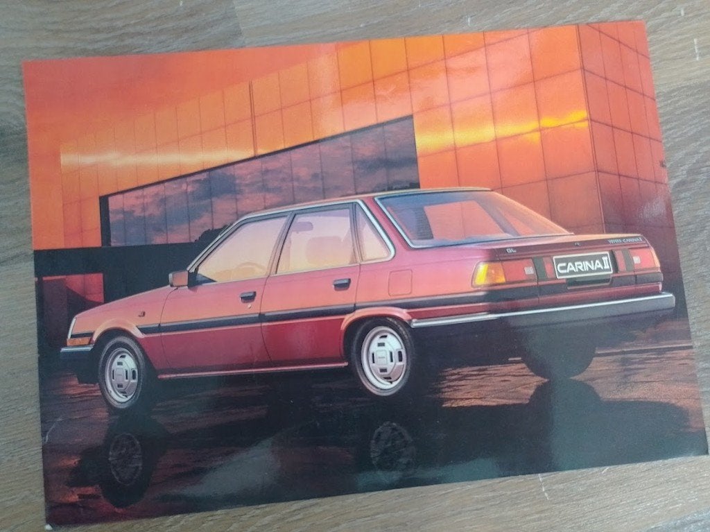 Toyota Corolla en Carina II folder/flyer, Ophalen of Verzenden, Nieuw, Toyota