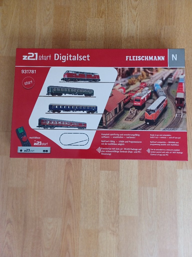 Lege doos van digitale startset 931781 (N-spoor), Ophalen, Gelijkstroom, Fleischmann, Overige typen