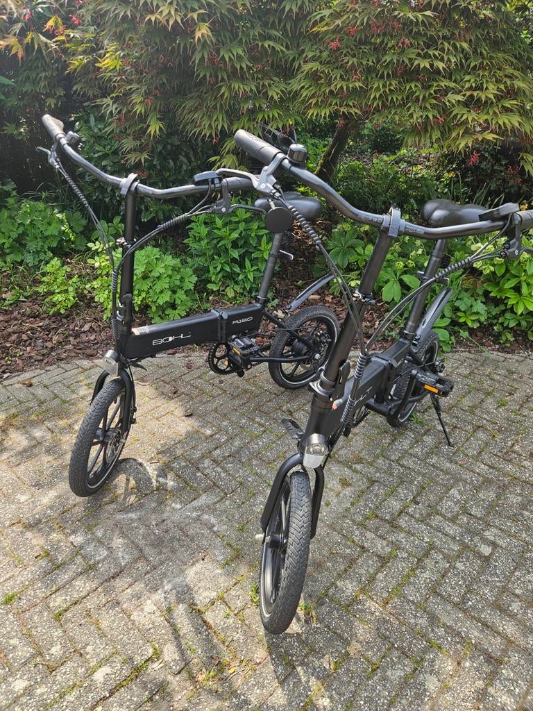 2 Bohlt R160 elektrische vouwfietsen - Compact en handig, Zo goed als nieuw, Minder dan 47 cm, 30 tot 50 km per accu, Ophalen