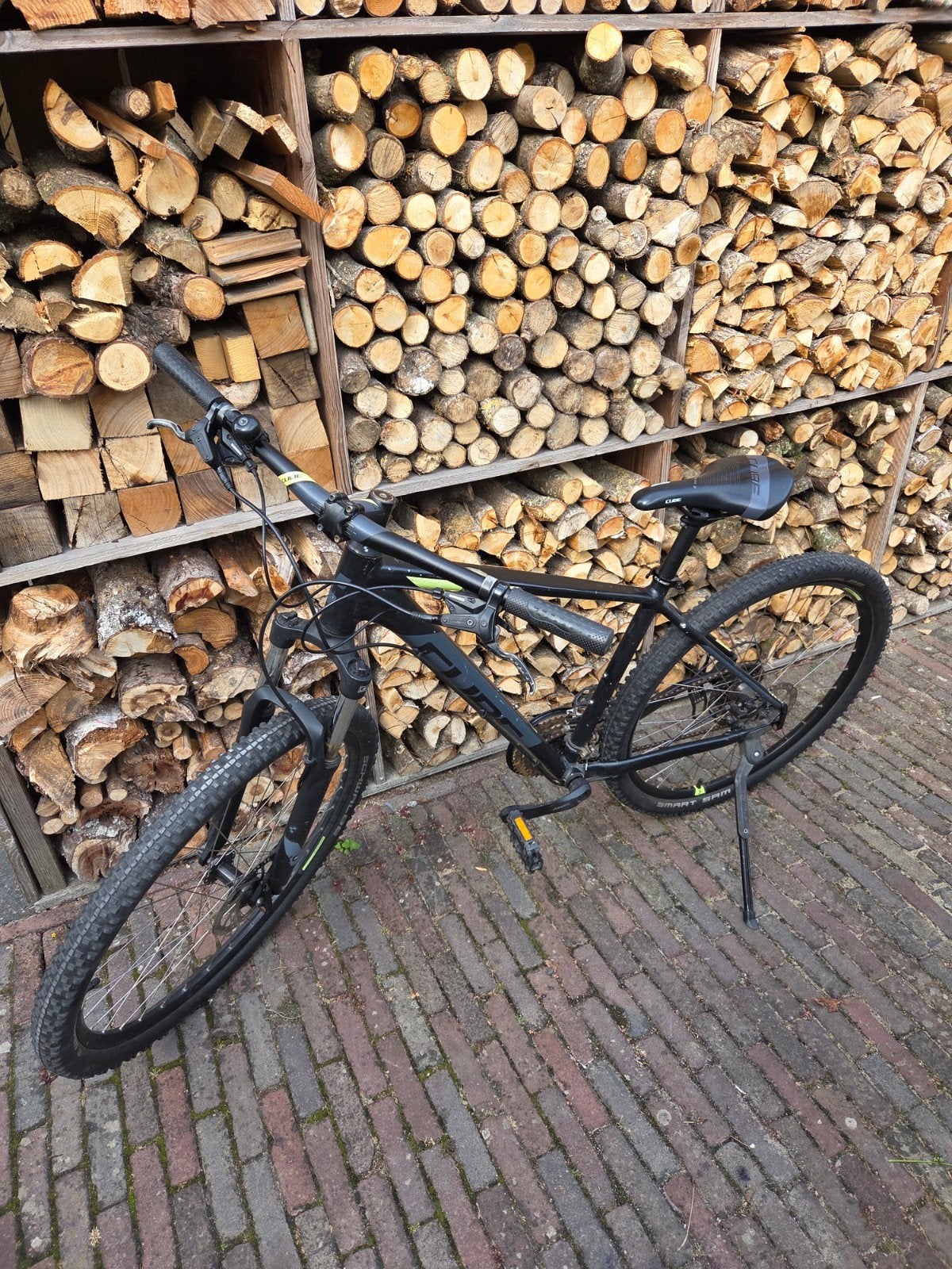 Cube Aim Pro 27,5" framemaat 18 - Zwart met geel, Minder dan 45 cm, Ophalen, Gebruikt, Overige merken