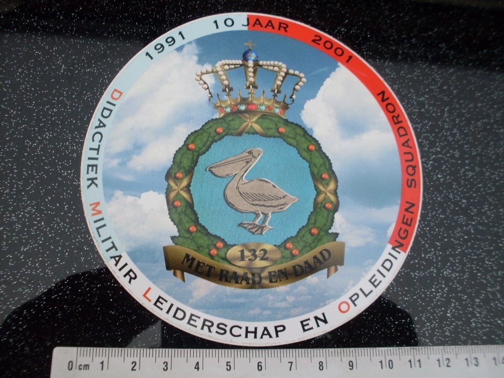 sticker didactiek militair leiderschap opleidingen squadron, Verzamelen, Stickers, Verzenden, Zo goed als nieuw, Bedrijf of Vereniging