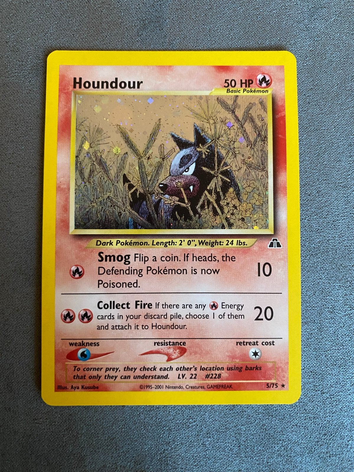 Houndour 3/75 Neo Discovery, Ophalen of Verzenden, Zo goed als nieuw, Losse kaart