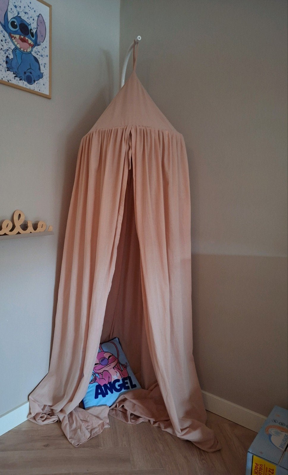klamboe met standaard, Roze, Ophalen of Verzenden, Zo goed als nieuw, Klamboe