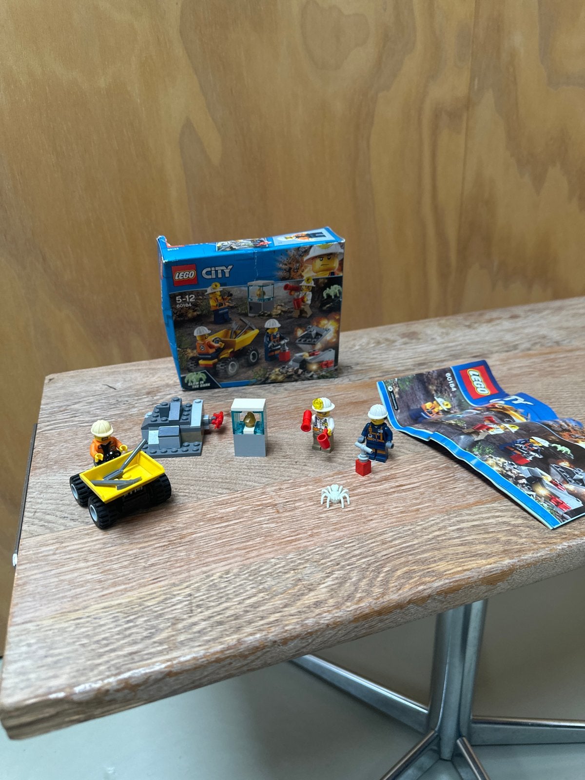 Lego City Mijnwerker set 60184 met minifiguren, Lego, Ophalen of Verzenden, Compleet, Complete set