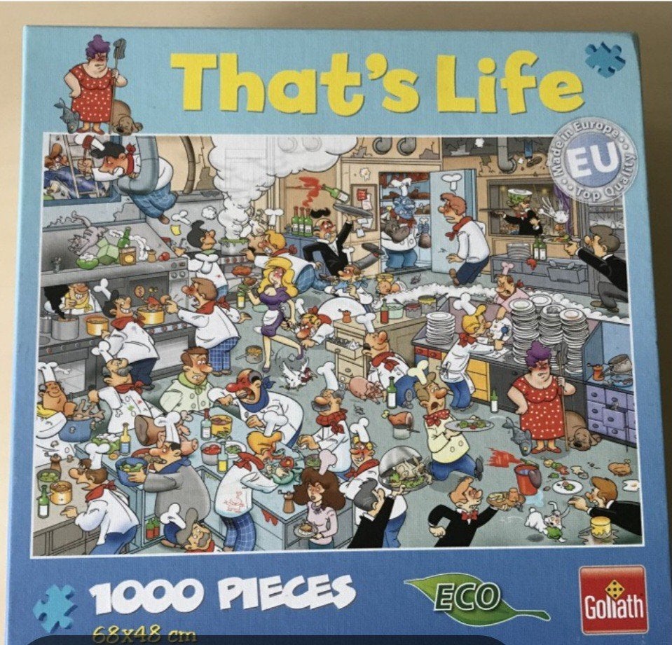 Nette complete That's Life puzzel 1000st, Hobby en Vrije tijd, Denksport en Puzzels, Ophalen, 500 t/m 1500 stukjes, Zo goed als nieuw