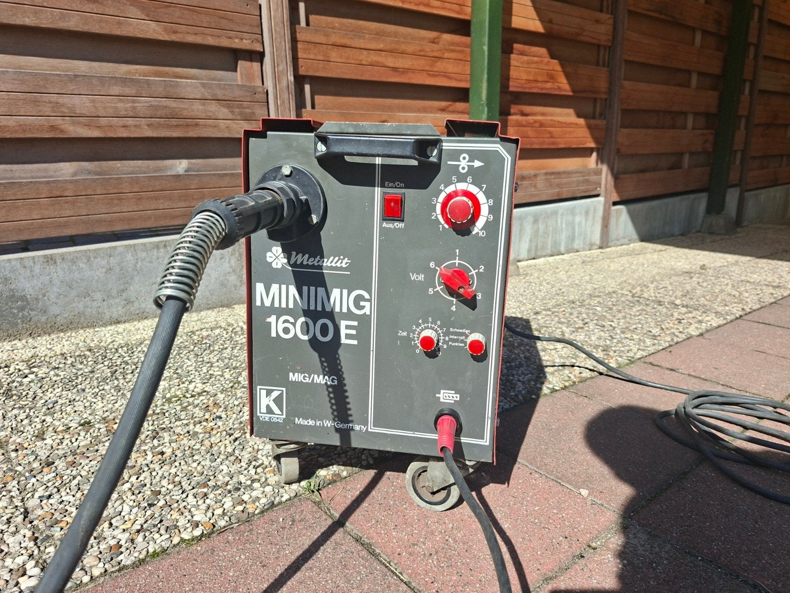 Metalallit Minimig 1600E mig mag lasapparaat, Ophalen, Gebruikt, 150 tot 250 ampère, Co2