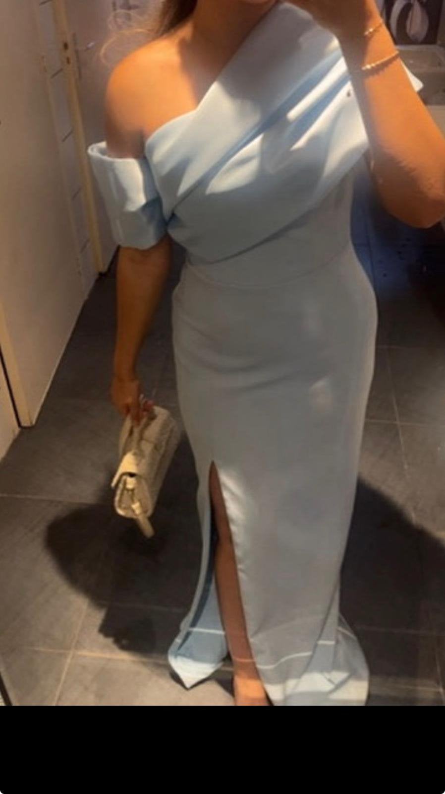 Blauwe galajurk, Kleding | Dames, Gelegenheidskleding, Maat 38/40 (M), Galajurk, Blauw, Ophalen of Verzenden