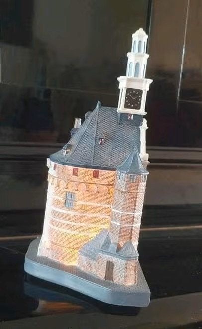 huisje Hoofdtoren Hoorn met lichtje incl adaptor (!), Ophalen