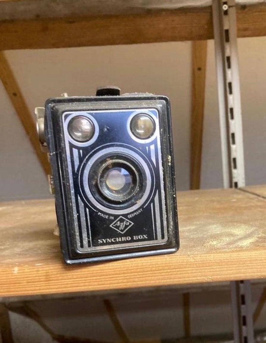 Vintage Agfa Synchro Box camera - Made in Germany, Ophalen of Verzenden, Gebruikt, Compact, Overige Merken